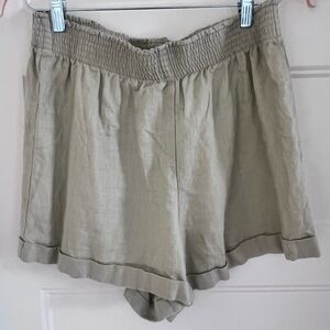 Reformation 100% Linen Shorts